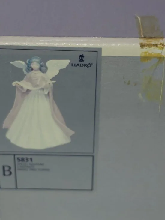 Vintage Lladro "ANGEL Navidad Cantante" Tree Topper #5831 w/Original Box - Picture 7 of 7